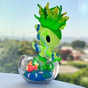 Tokidoki Bright Aqua Algae Neon Reef Mermicorno Unicorno Seaweed Mermaid